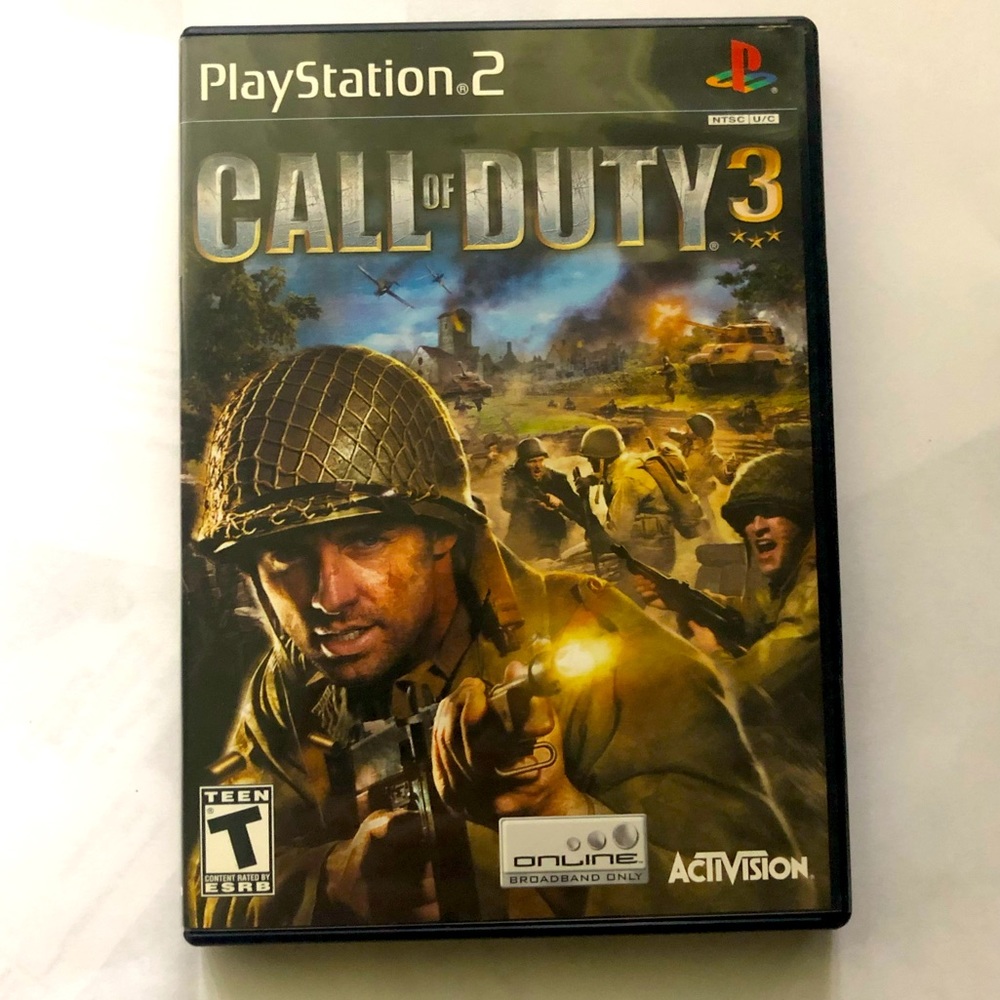 Call of Duty 3 and Brady Games Official Game Guide for Sony PlayStation 2